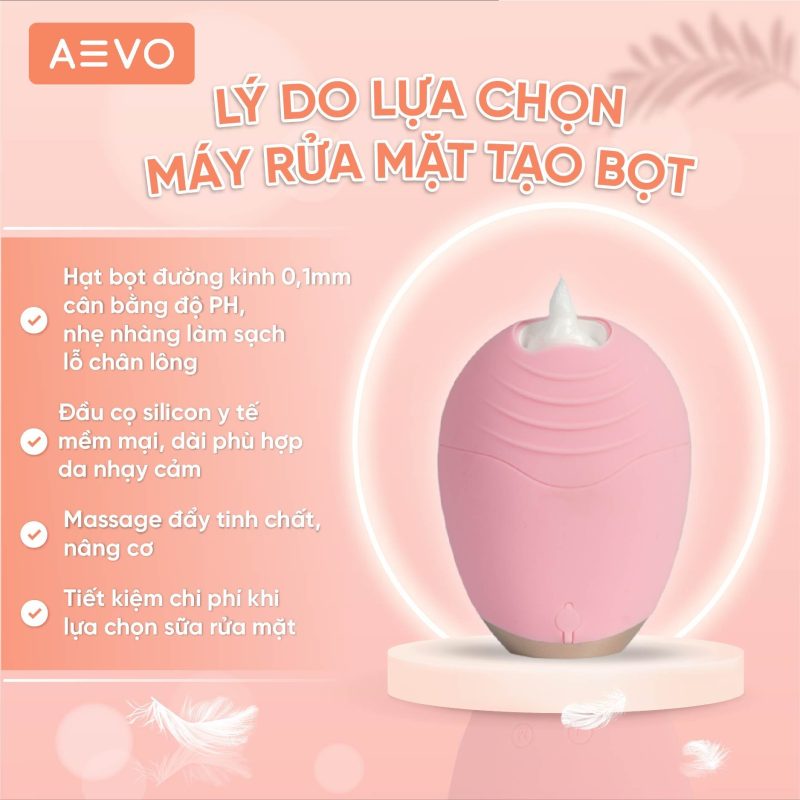 Máy rửa mặt tạo bọt Aevo Foam Cleaner