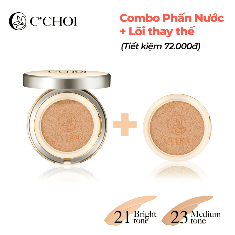 Combo Phấn Nước + Lõi C’Choi Herbal DD Cushion