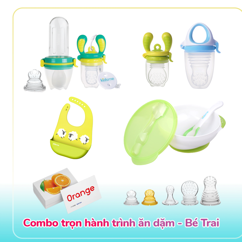 Trọn quá trình ăn dặm chủ động KIDSME – Bé trai