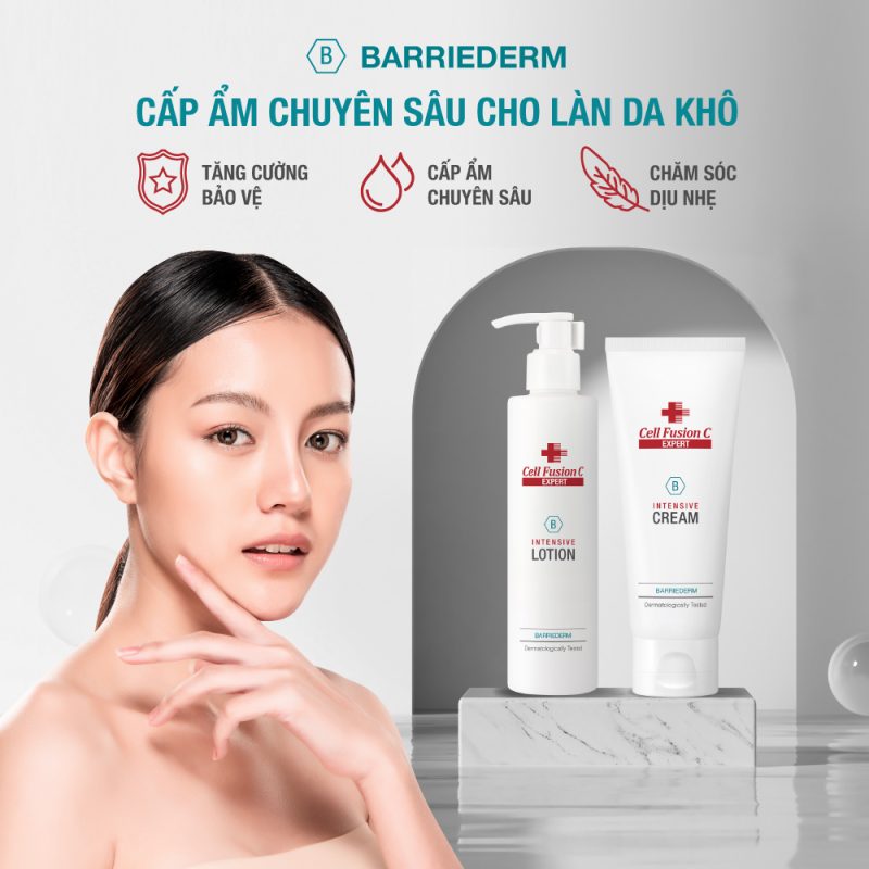 Cell Fusion C Expert – Sữa dưỡng ẩm & phục hồi hàng rào bảo vệ da BARRIEDERM INTENSIVE LOTION 200ml