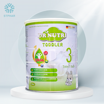 Sữa bột phát triển chiều cao và trí não Dr Nutri Toddled 900g (1 – 10 tuổi)