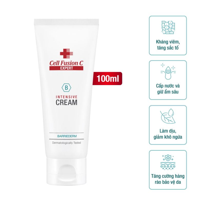 Cell Fusion C Expert – Kem dưỡng ẩm & phục hồi hàng rào bảo vệ da BARRIEDERM INTENSIVE CREAM 100ml