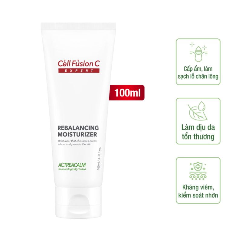 Cell Fusion C Expert – Gel dưỡng da cân bằng dầu, ẩm AC.Trecalm Rebalancing Moisturizer