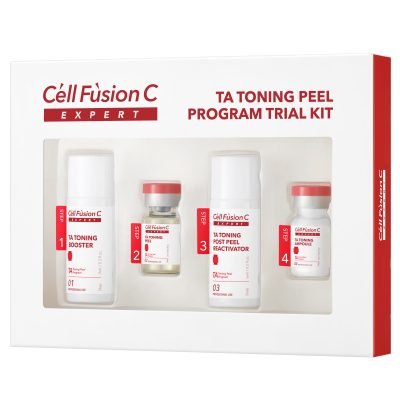 Cell Fusion C Expert – Giải pháp dưỡng trắng an toàn, cải thiện sắc tố da TA TONING PEEL KIT COMBO 6 13 PCS (6 KIT+ 1 Bộ dụng cụ + 6 set dưỡng)