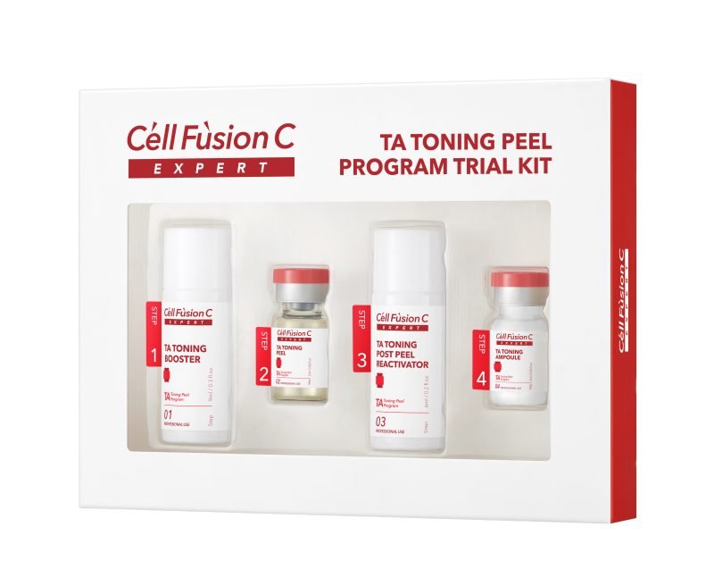 Cell Fusion C Expert – Giải pháp dưỡng trắng an toàn, cải thiện sắc tố da TA TONING PEEL KIT COMBO 6 13 PCS (6 KIT+ 1 Bộ dụng cụ + 6 set dưỡng)