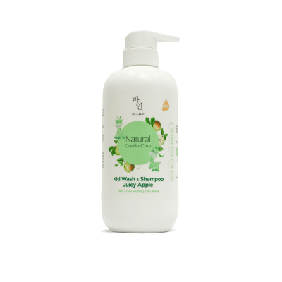 Tắm & Gội Hương Táo Xanh cho bé MINE – Kid Wash & Shampoo Juicy Apple